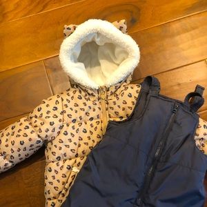 Leopard Cheetah Snow Suit Set